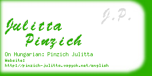 julitta pinzich business card